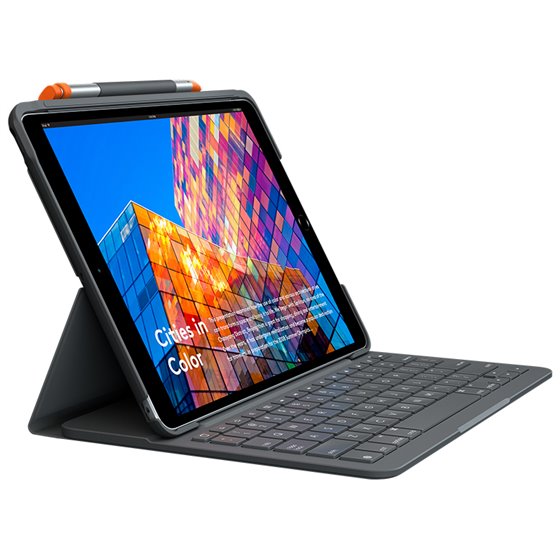 920-009487 teclado para móvil QWERTY Español Bluetooth Grafito