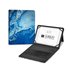 Funda con Teclado Keytab Pro BT Trendy Marmol Azul