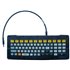 KYBD-QW-ET-S-1 teclado para móvil QWERTY Inglés USB Multicolor