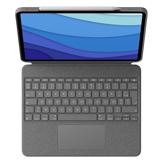 920-010210 teclado para móvil AZERTY Francés Smart Connector Gris