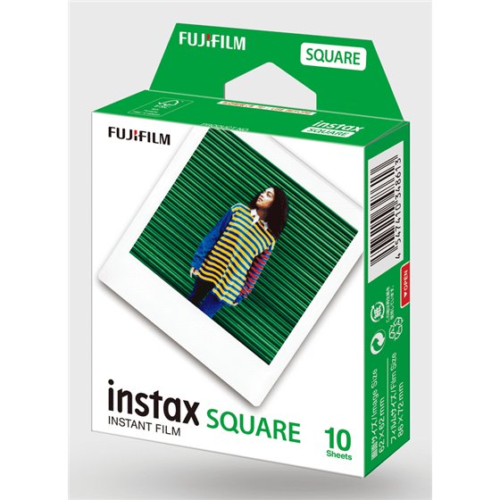 instax SQUARE Film película instantáneas 10 pieza(s) 54 x 86 mm