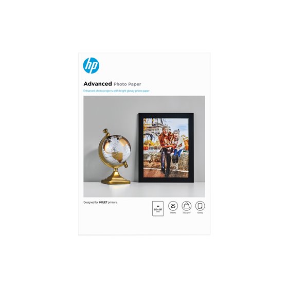 Papel fotográfico Advances, brillante, 250 g/m2, A4 (210 x 297 mm), 25 hojas