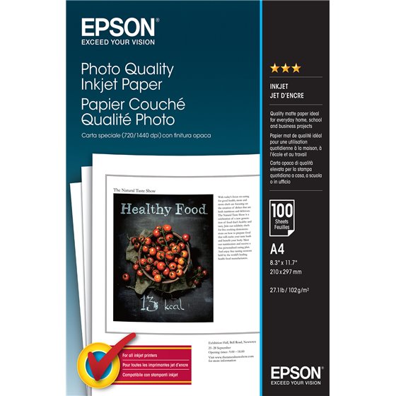 Photo Quality Inkjet Paper - A4 - 100 hojas