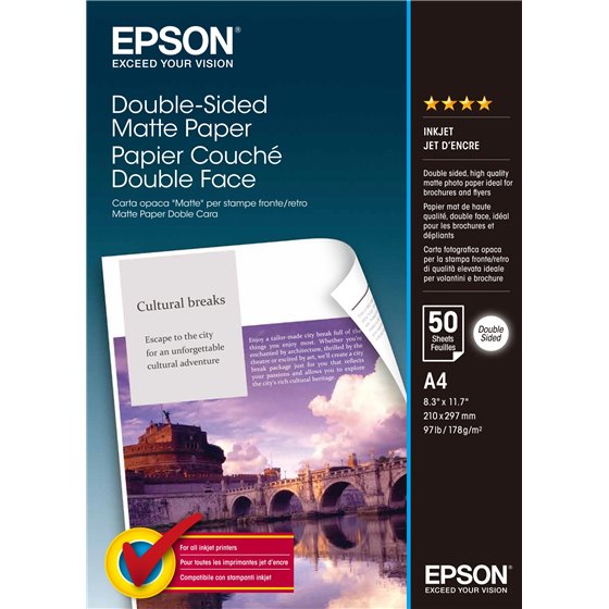 Double-Sided Matte Paper - A4 - 50 hojas