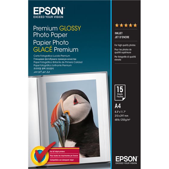 Premium Glossy Photo Paper - A4 - 15 Hojas