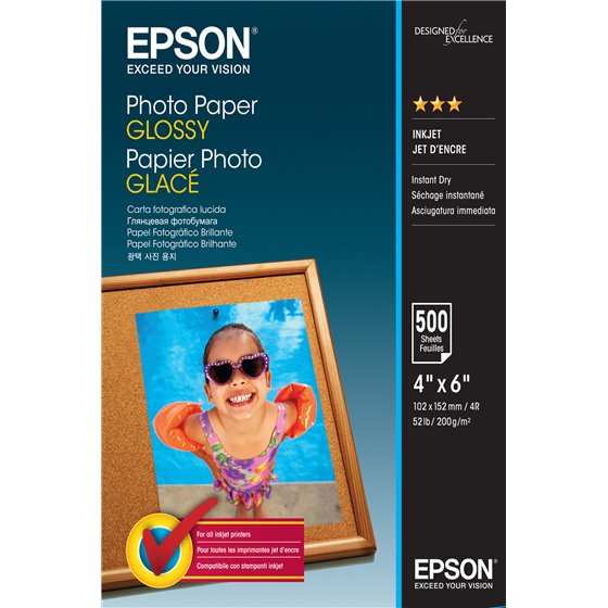 Photo Paper Glossy - 10x15cm - 500 Hojas