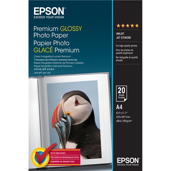 Premium Glossy Photo Paper - A4 - 20 Hojas
