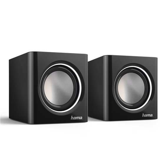 Altavoces Sonic Mobil 185, 3W, conexión jack 3,5mm, control de volumen, Color negro