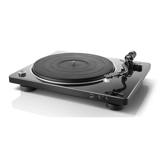 DP-450USB Tocadiscos de tracción por correa Negro