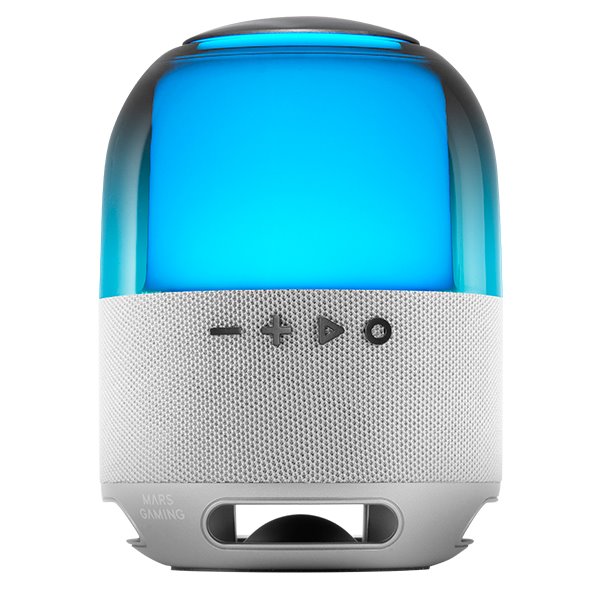 MS-FLOW, Altavoz Portátil Bluetooth 15W, Iluminación Orbilight RGB 360°, Sonido Potente con Driver DeepBass 57mm, Altavoz Gaming