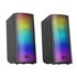 MSRGB2, Altavoces Bluetooth 5.3 15W, Procesador de Sonido DSP, Iluminación RGB Dinámica, Frontal Total Mesh, Altavoces Compactos
