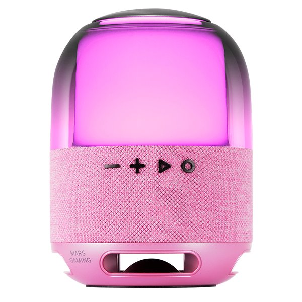 MS-FLOW, Altavoz Portátil Bluetooth 15W, Iluminación Orbilight RGB 360°, Sonido Potente con Driver DeepBass 57mm, Altavoz Gaming