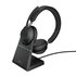 Evolve2 65 Auriculares Inalámbrico Diadema Oficina/Centro de llamadas USB tipo A Bluetooth Base de carga Negro
