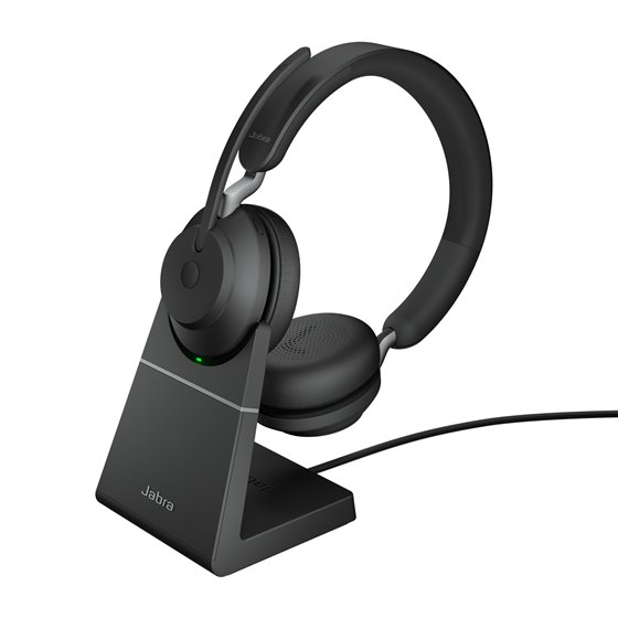 Evolve2 65 Auriculares Inalámbrico Diadema Oficina/Centro de llamadas USB Tipo C Bluetooth Base de carga Negro