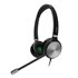 YHS36 Auriculares Alámbrico Diadema Oficina/Centro de llamadas Negro, Plata