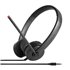 Stereo Analog Auriculares Alámbrico Diadema Oficina/Centro de llamadas Negro