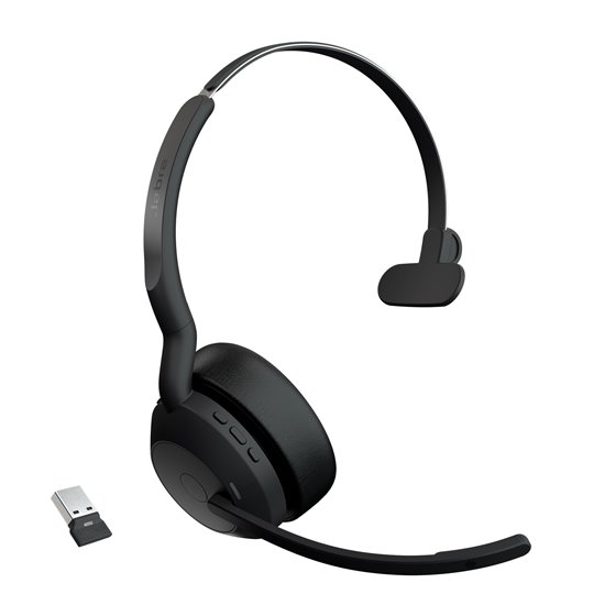 Evolve2 55 Auriculares Inalámbrico Diadema Oficina/Centro de llamadas USB Tipo C Bluetooth Base de carga Negro