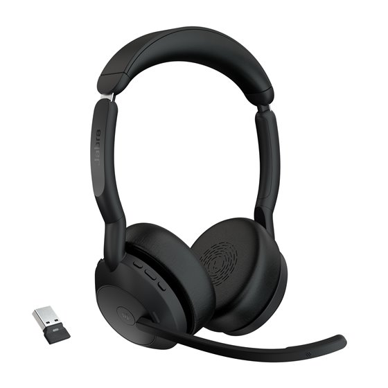 Evolve2 55 Auriculares Inalámbrico Diadema Oficina/Centro de llamadas USB Tipo C Bluetooth Base de carga Negro
