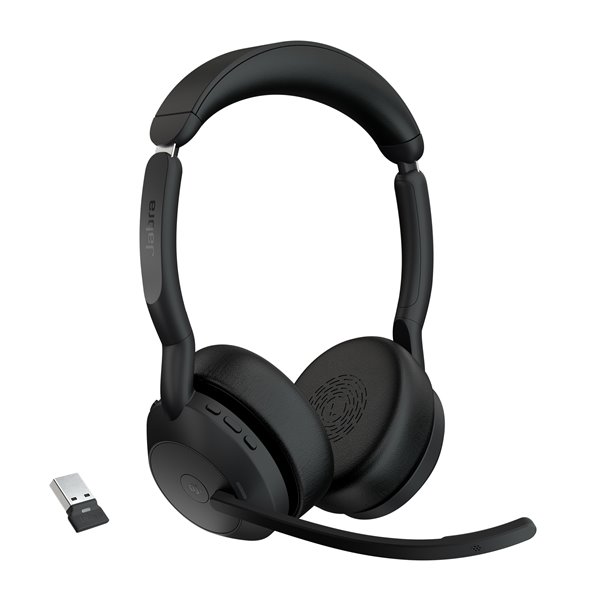 Evolve2 55 Auriculares Inalámbrico Diadema Oficina/Centro de llamadas USB Tipo C Bluetooth Base de carga Negro