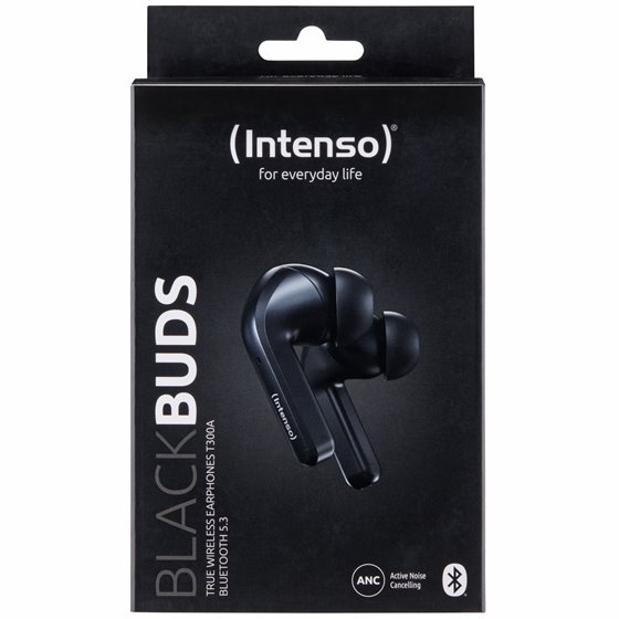 Black Buds T300A Auriculares True Wireless Stereo (TWS) Dentro de oído Llamadas/Música/Deporte/Uso diario USB Tipo C Bluetooth N