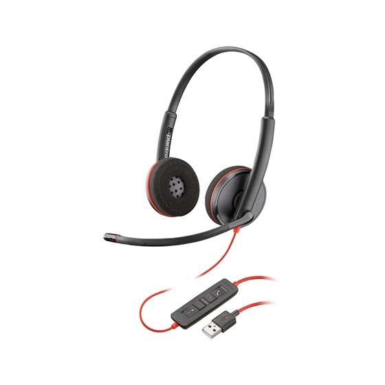 Auriculares Poly Blackwire 3220 estéreo USB-A (paquete)