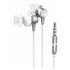 Metallized Auriculares Alámbrico Dentro de oído Llamadas/Música Plata, Blanco