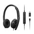 4XD1M45627 auricular y casco Auriculares Alámbrico Diadema USB Tipo C Negro