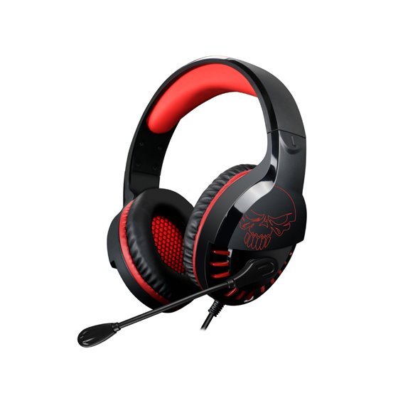 MIC-PH3SW2 auricular y casco Auriculares Alámbrico Diadema Llamadas/Música Negro, Rojo