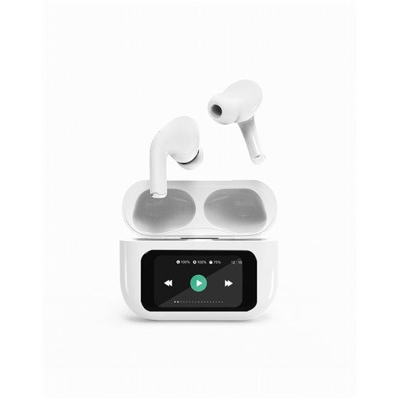 GMB Audio TWS-LCD-ANC-01-W auricular y casco Auriculares Inalámbrico Dentro de oído Llamadas/Música USB Tipo C Bluetooth Blanco