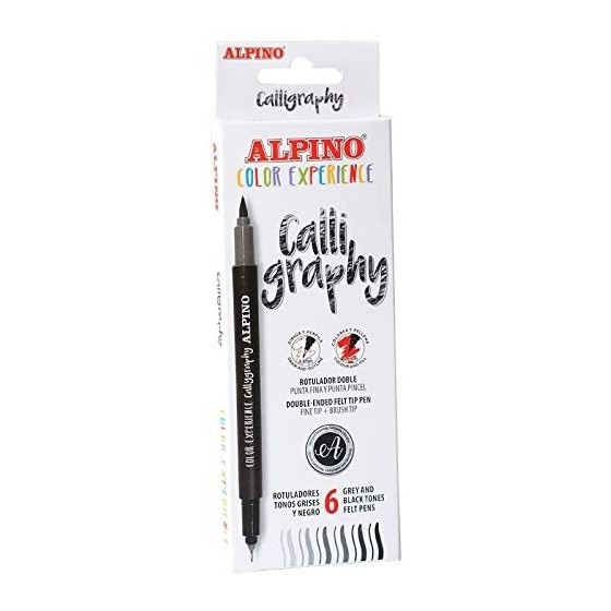 Set ALPINO Color Experience Calligraphy Set 6 Rotuladores Doble