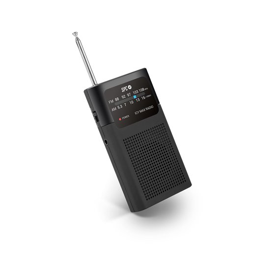 Radio ICY MAX Portátil Analógica Negro