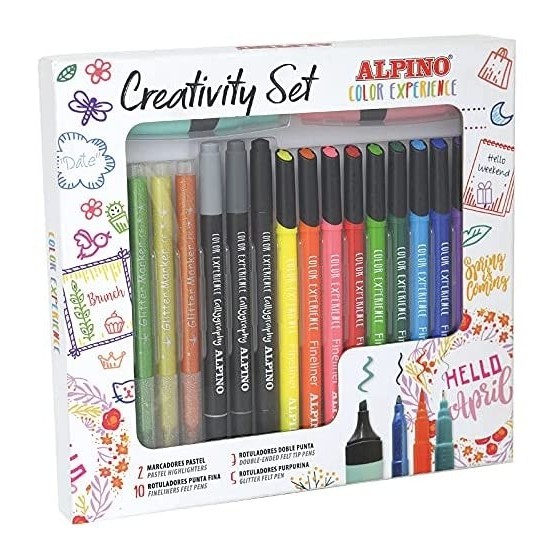 Set Creativo ALPINO Color Experience Creative 20 Rotuladores