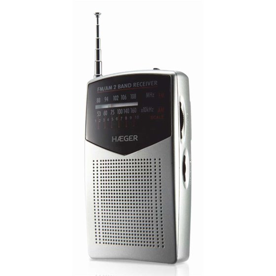 PR-BIB.006A radio Portátil Analógica Negro, Plata