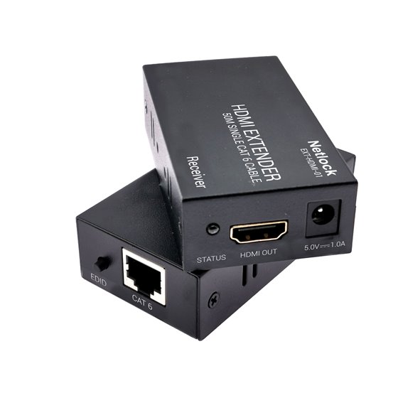 EXT-HDMI-01 extensor audio/video Negro