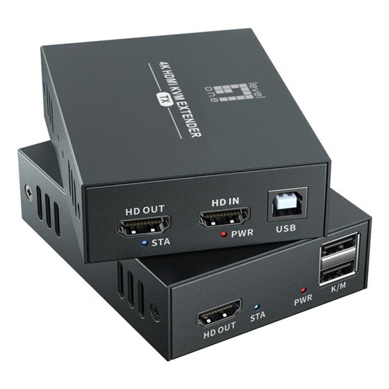 HVE-8111 extensor audio/video Transmisor y receptor de señales AV Negro
