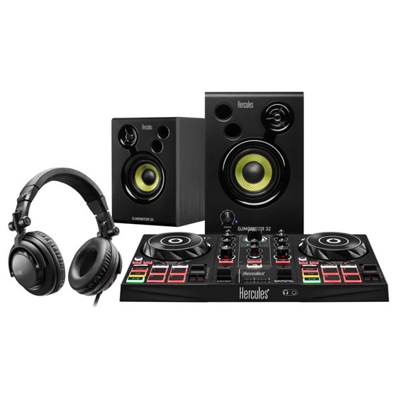 DJLearning Kit DVS (Sistema de vinilo digital) para scratch digital Negro