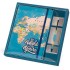 Set Cuaderno 4º + Bolígrafo I-TOTAL Blue Maps