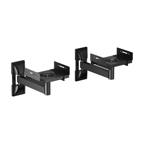 Soporte Universal De Pared Giratorio E Inclinable Para Altavoces, Negro