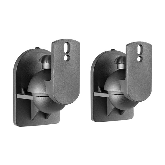 Soporte Universal De Pared Giratorio E Inclinable Para Altavoces, Negro