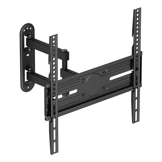 Soporte eco giratorio, inclinable y nivelable para monitor/TV 35kg de 32-65, Negro