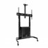NARNIA” Soporte de Suelo con Armario Multiusos + Accesorios Rack para Pantallas 60"- 100", Negro