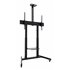 AQUILES” Soporte de Suelo con Ruedas con Regulación de Altura para Pantallas 60"-100", Negro