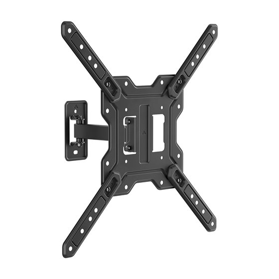 Soporte Eco Giratorio, Inclinable Para Monitor/TV 30kg (2 Pivotes) De 23"-65", Negro