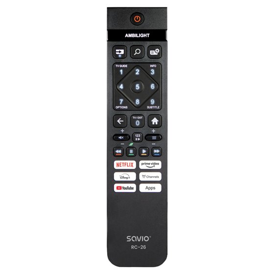 RC-26 mando a distancia IR inalámbrico TV Botones