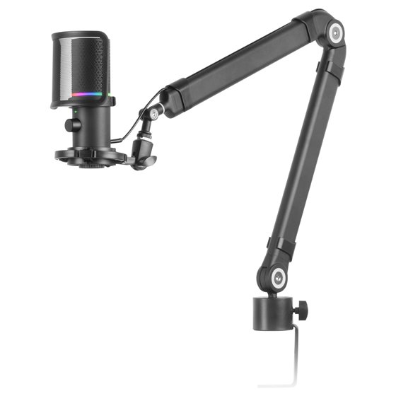 MMIC-XT, Micrófono de Estudio Profesional Alta Definición 192Khz 24-bit, Brazo Omnidireccional, Soporte Antivibración, Filtro Po