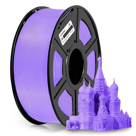 COL3D-LCD164P material de impresión 3d Ácido poliláctico (PLA) Púrpura 1 kg