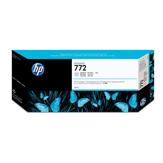 Cartucho de tinta DesignJet 772 gris claro de 300 ml