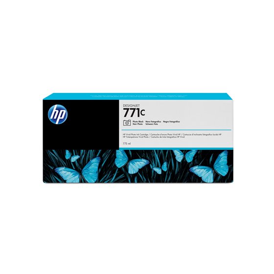 Cartucho de tinta DesignJet 771C negro fotográfico de 775 ml