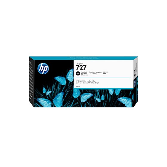 Cartucho de tinta DesignJet 727 negro fotográfico de 300 ml