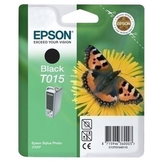 CART.IJ.EPSON T015401 2000P NEGRO